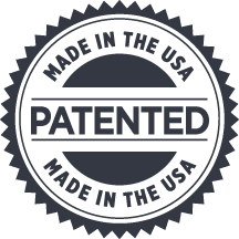Patented product. Proudly made in USA icon.