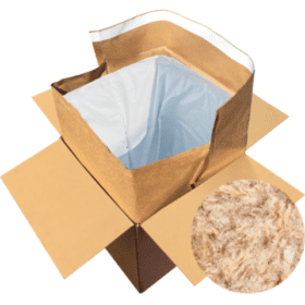 1″ Curbside Recyclable Paper One-Piece Thermal Insulated Liner